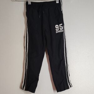 OshKosh B'gosh Kids Black Joggers with White Stripes